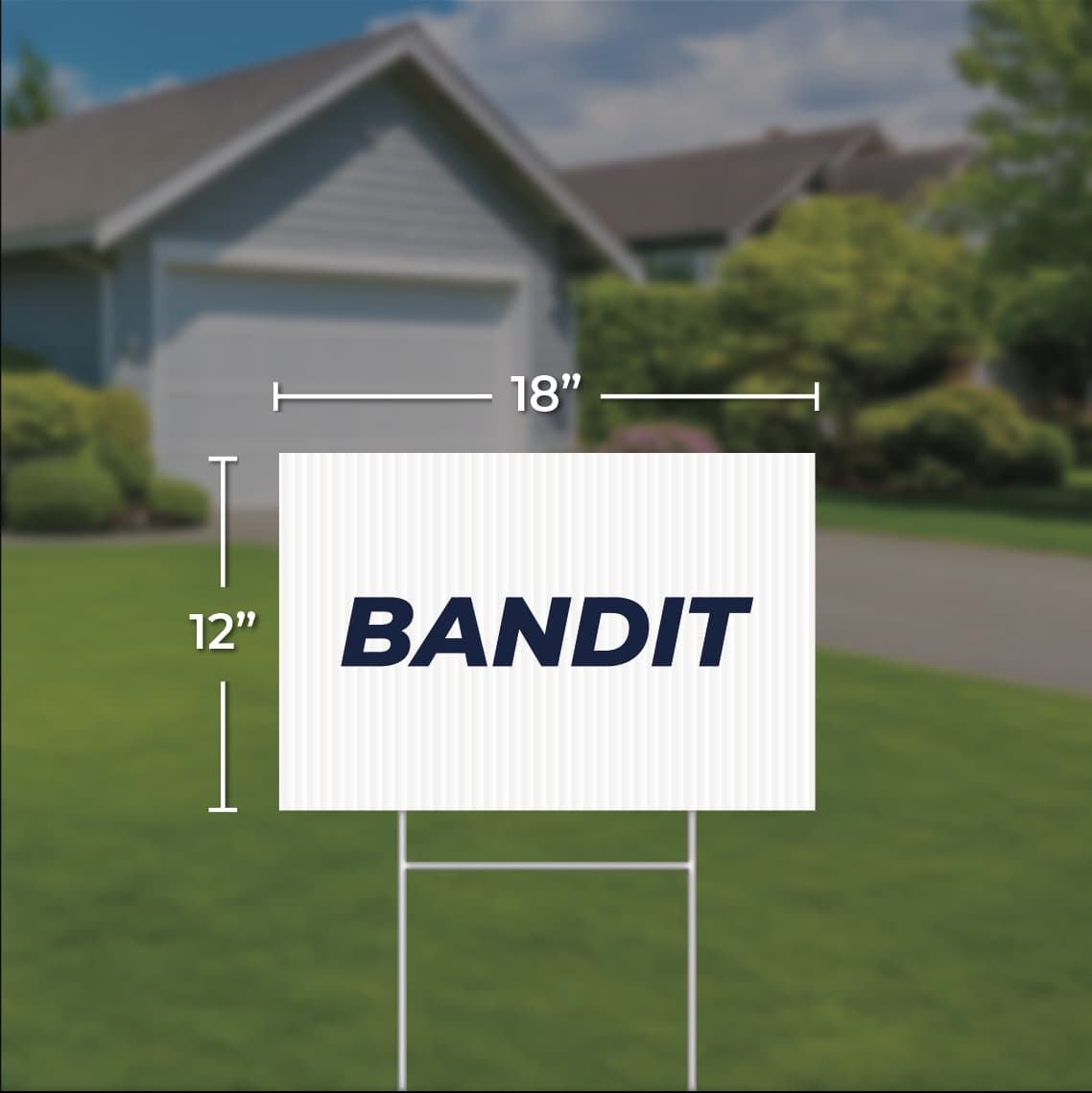 Bandit Signs 12"x18"