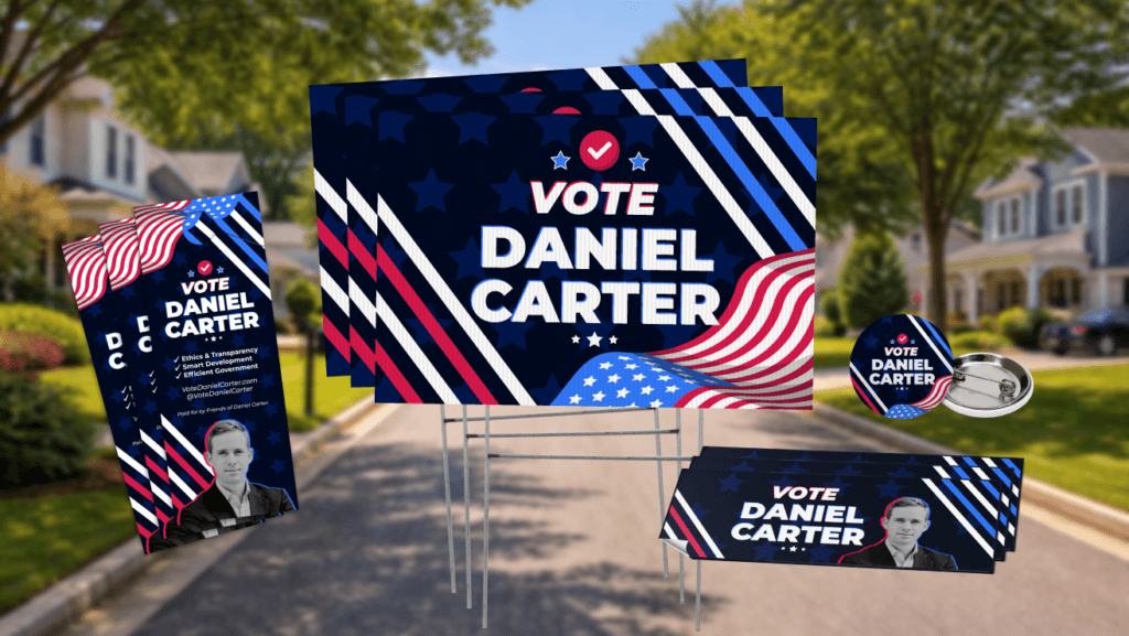 Political yard sign campaign bundle