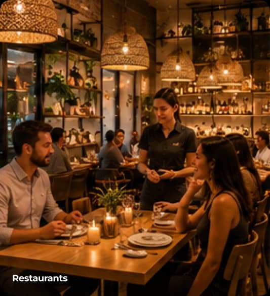 Restaurant overhead music example