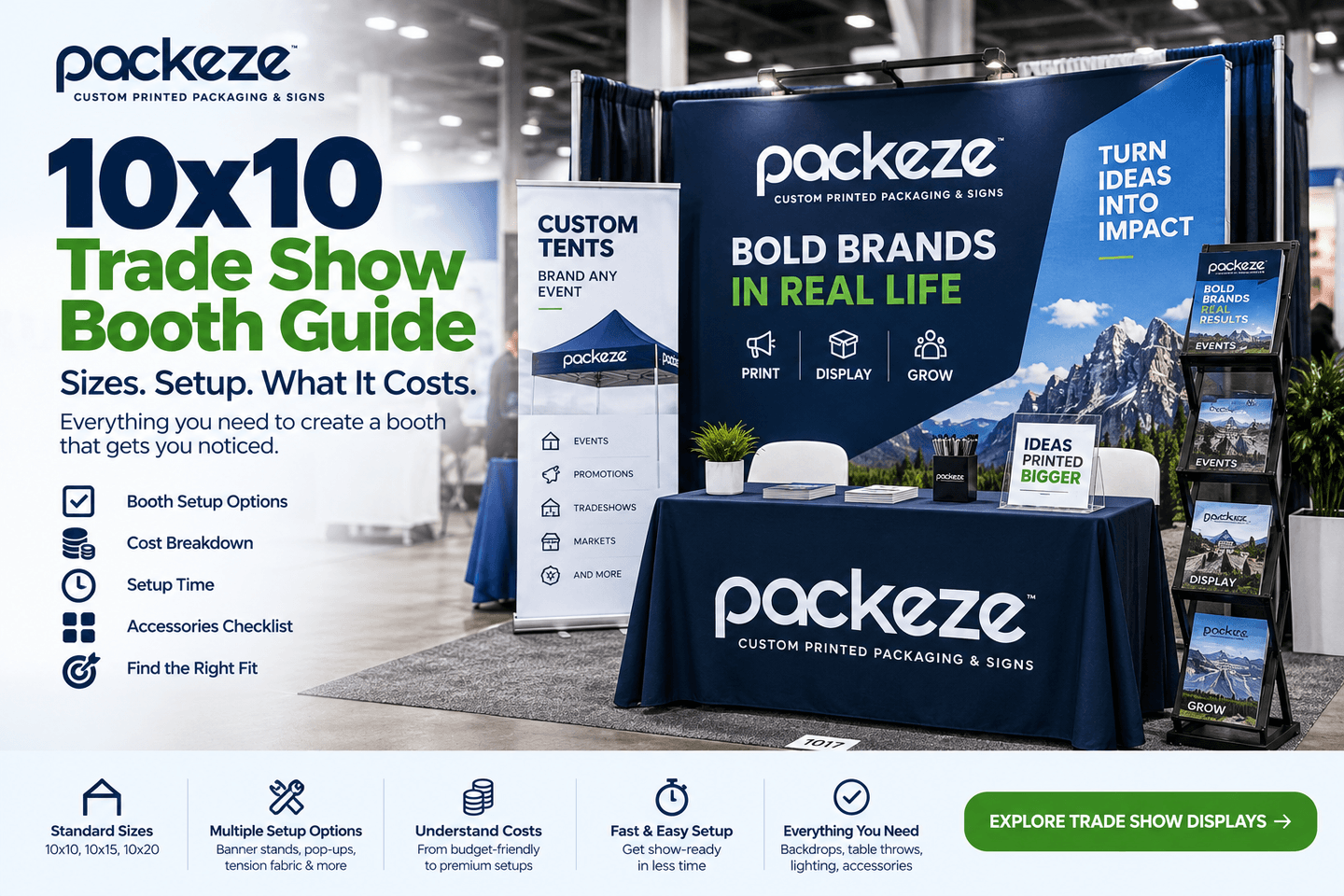 10x10 Trade Show Booth Guide: Sizes, Setup & What It Costs