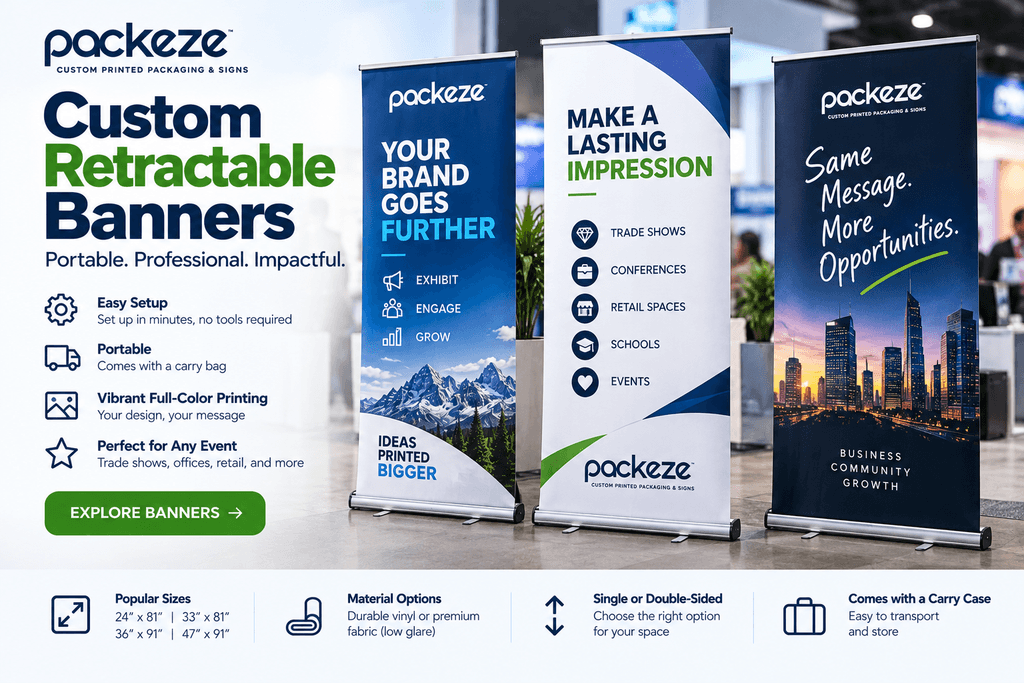 Custom Retractable Banners: Sizes, Materials, and How to Choose