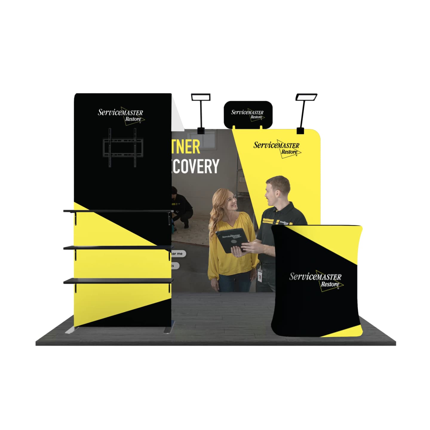 10x10ft Trade Show Booth Package A1