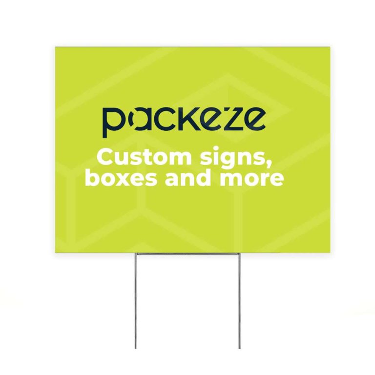 Bulk Yard Signs with Stakes 100Pack Bundle at Packeze