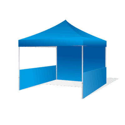 Halfwall double side printed with cross bar