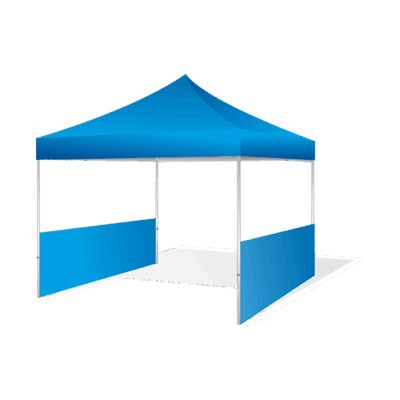 Halfwall double sided printed with cross bar