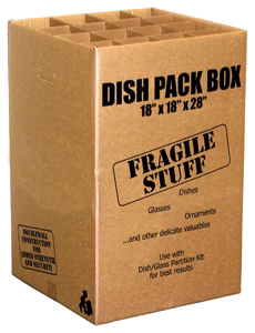 PackRite - Dish Pack Box 5.2cu.ft. Double Wall 18 x 18 x 28 1/Each