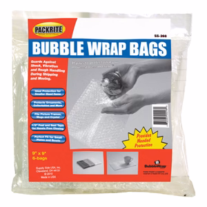 PackRite Bubble Pouch 9 x 9 Salad/Bowl - 6 pouches/ pack, 10 packs/box