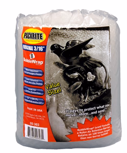 PackRite Bubble Wrap 3/16 Original Size Bubble 12 x 60 Feet Roll