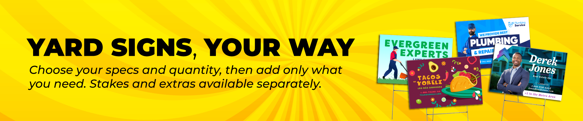 Yard Sign Bundle Deals